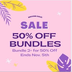 ‼️50% Off All Bundles‼️